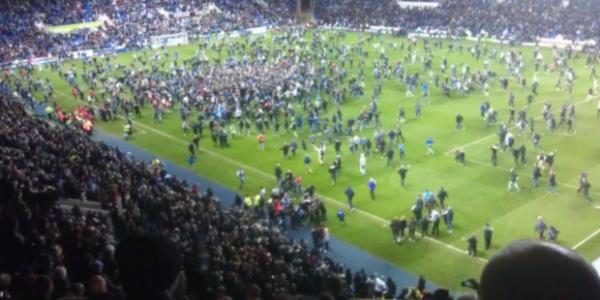 Reading pitch invasion