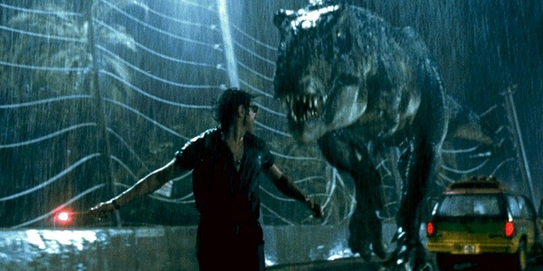 TRex chasing Goldblum