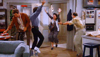 Seinfeld Happy Gif