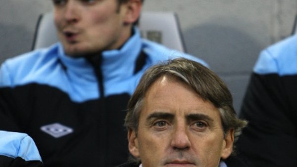 Adam Johnson Roberto Mancini Man City