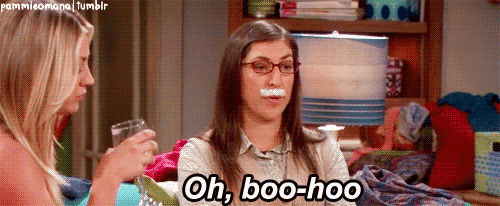 big bang theory boo hoo sarcasm