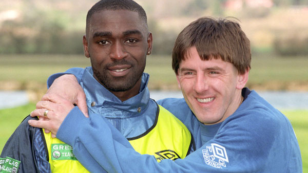 Andy Cole Peter Beardsley England