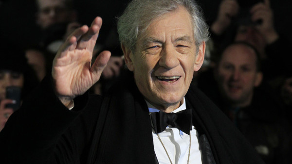 Actor Ian McKellen arrives at the UK premiere of 
