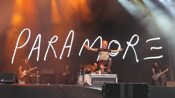 Paramore performs at Radio One's Big Weekend, at Ebrington Square in Londonderry, Northern Ireland.