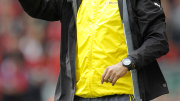 Borussia Dortmund manager Jurgen Klopp gesture on the touchline
