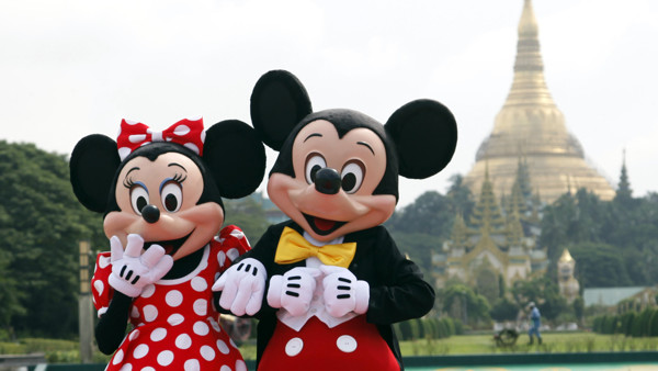 Mickey and Minnie Mouse