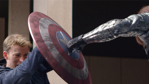 Captain America The Winter Soldier Shield Punch Chris Evans