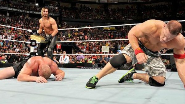 Brock Lesnar Seth Rollins John Cena WWE Royal Rumble 2015