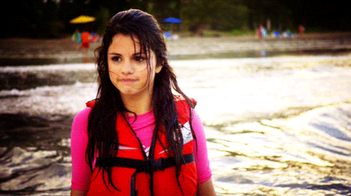 Selena Gomez Annoyed On Beach Meme Gif