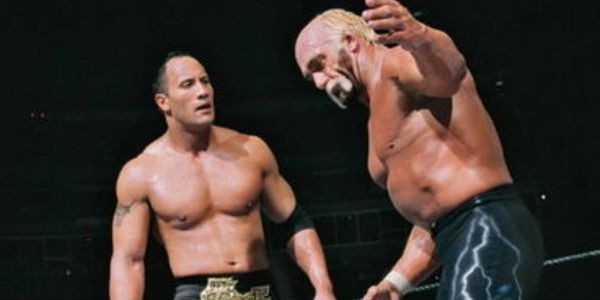 The Rock Hulk Hogan