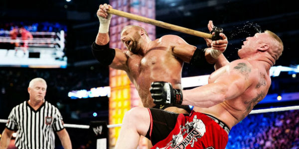 Triple H Brock Lesnar Sledgehammer