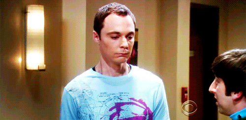 Sheldon Big Bang Theory Awkward Smile Gif Gif