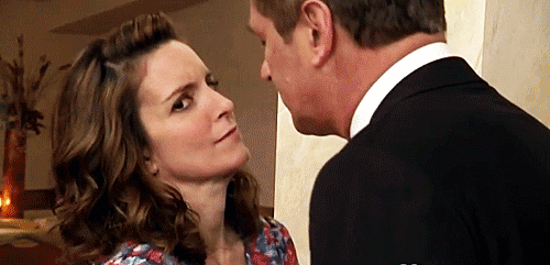 Tina Fey Awkward Kiss Gif Gif