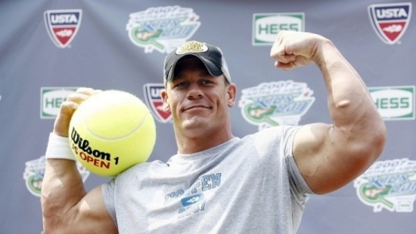 John Cena Muscle Pose Tennis