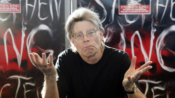 US author Stephen King poses for the cameras, during a promotional tour for his latest novel, 'Doctor Sleep', a sequel to 'The Shining', at a library in Paris, Wednesday, Nov. 13, 2013. (AP Photo/Francois Mori)