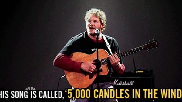 Andy Dwyer 5000 Candles In The Wind Gif