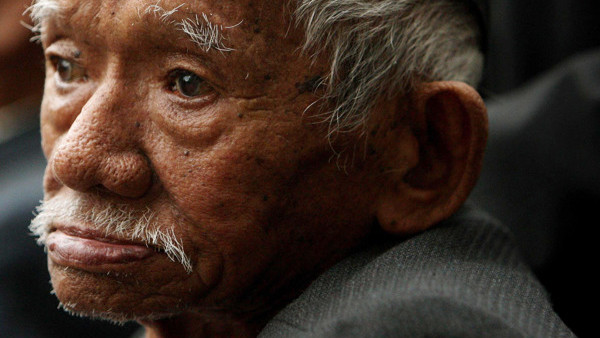 A soldier from the company of Gurkhas that is to fly out to Bosnia shortly, in their first operational deployment since the Falklands conflict, trains at their base of Church Cookham in Hampshire today (Friday). The advance party of the Nepalese troops wi