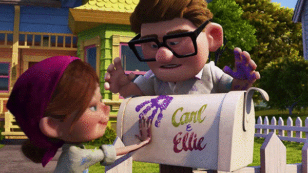 Carl And Ellie Up Happy Love Gif