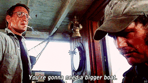You're Gonna Need A Bigger Boat Shock Scared Jaws Gif