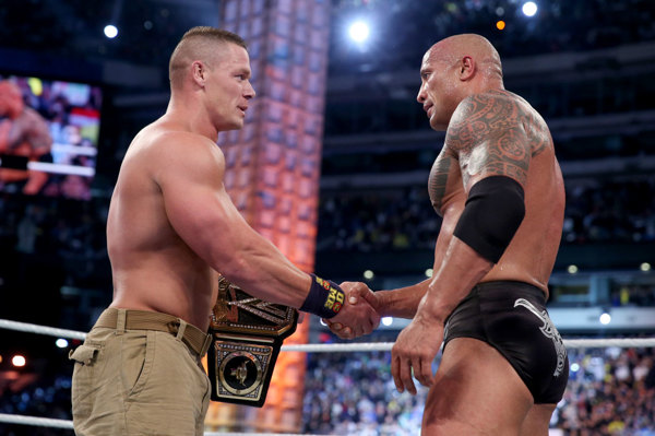 The Rock John Cena
