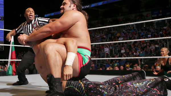 Rusev shoes smackdown
