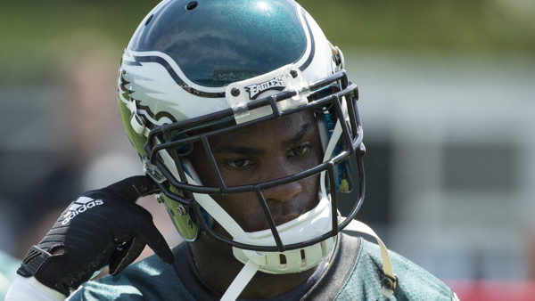 Philadelphia Eagles running back DeMarco Murray (29) looks on during practice at NFL football training camp, Sunday, Aug. 2, 2015, in Philadelphia. (AP Photo/Chris Szagola)