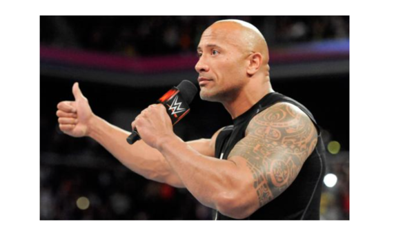 the rock thumbs up