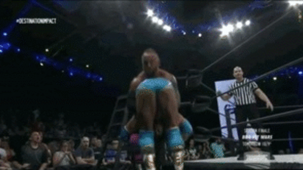 Eric Young Robbie E Piledriver king of the mountain