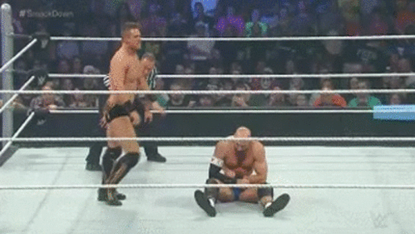 Cesaro The Miz Sharpshooter Smackdown