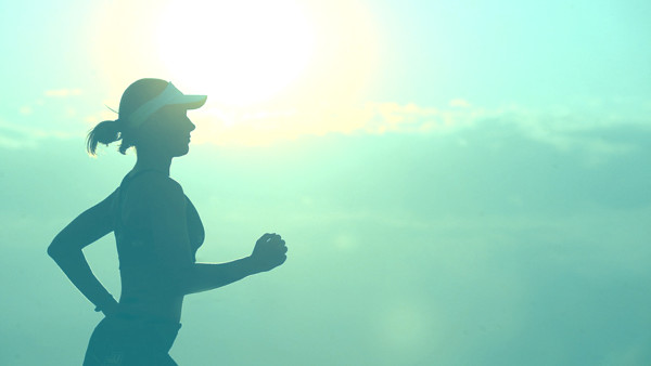 Run morning sunrise