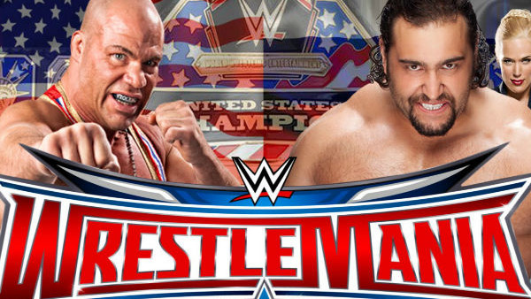 kurt angle rusev lana wrestlemania