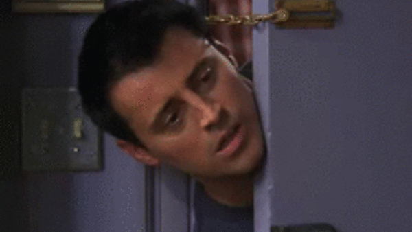 Friends Joey head door Thanksgiving