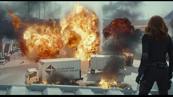 Captain America Civil War Airport Explosion