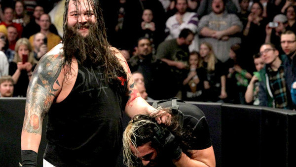 Byay wyatt Seth Rollins Elimination Chamber 2014