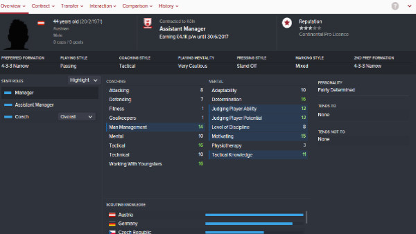 Assistant Manager Football Manager