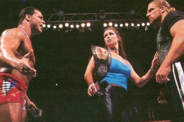 Kurt Angle Stephanie McMahon Triple H