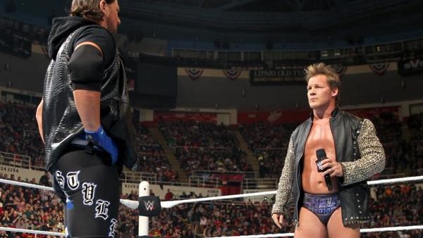 aj styles chris jericho