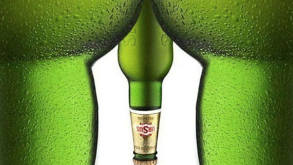 Beer Bottles Advertising Hidden Message
