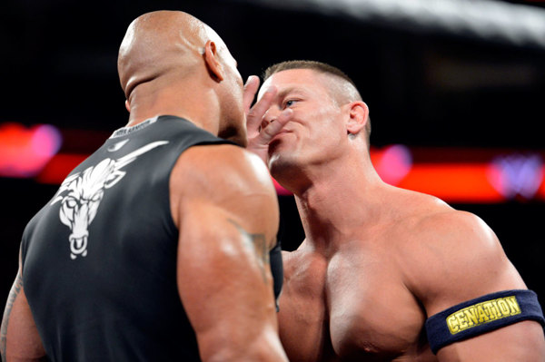 The Rock John Cena