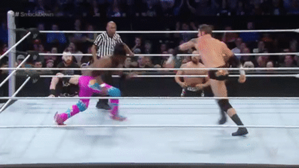 Kofi Kingston DDT Wade Barrett Smackdown