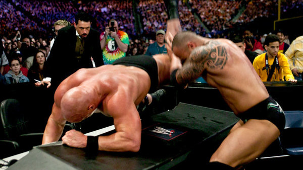 the rock triple h shawn michaels