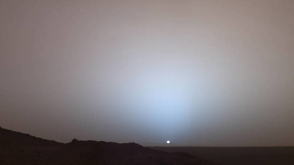Sunset on mars