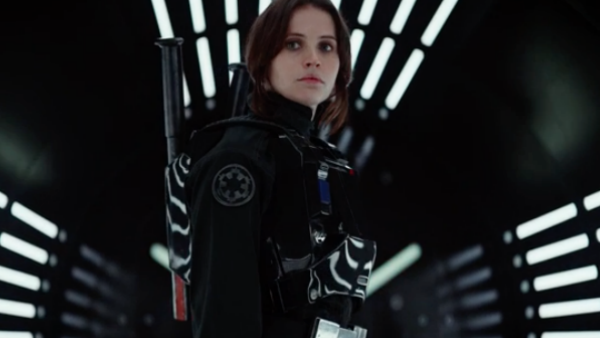 Felicity Jones Star Wars Rogue One trailer
