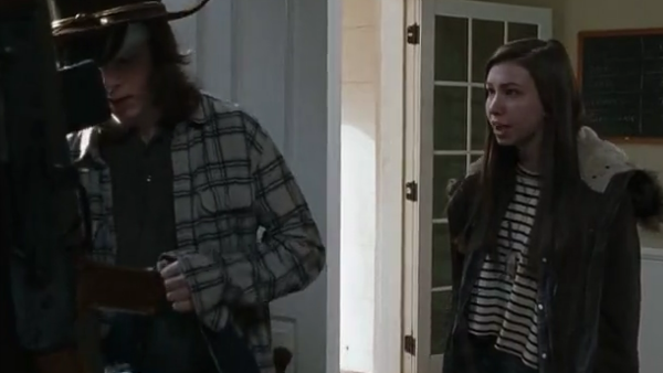 Carl Enid The Walking Dead