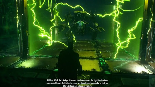 Batman arkham knight riddler final battle