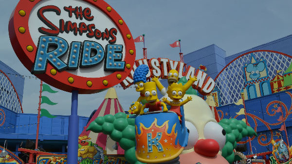 simpsons universal studios hollywood