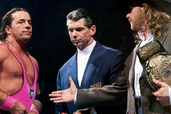 Shawn Michaels Vince McMahon Bret Hart 1997