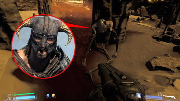 doom skyrim easter egg