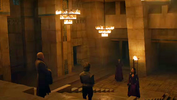 Game Of Thrones Red LAdy Varys Tyrion