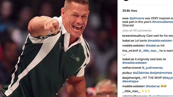 John Cena Invictus Instagram